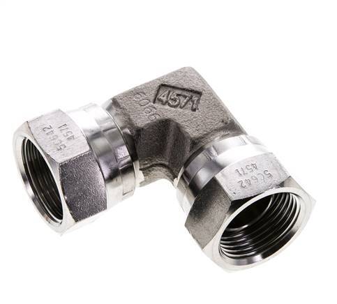 Racor Acodado 90deg G3/4'' Hembra Acero Inoxidable Alta Presión 60° Cono 175bar (2458.75psi) Hidráulico