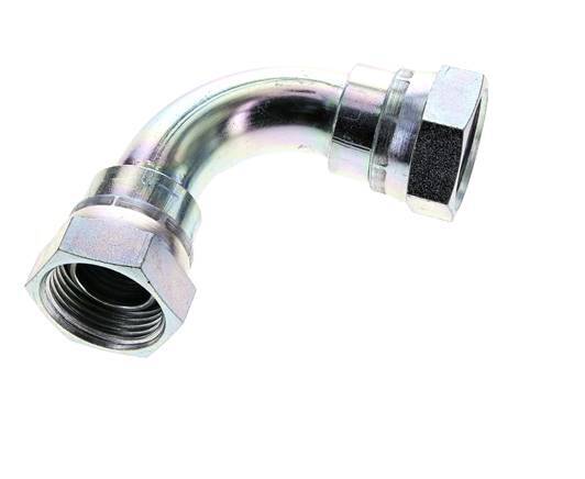 90deg Angled Fitting G1'' Female High Pressure Steel 60° Cone 150bar (2107.5psi) Hydraulic
