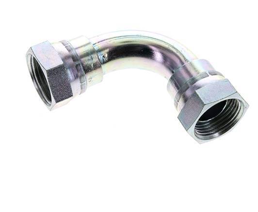 90deg Angled Fitting G1'' Female High Pressure Steel 60° Cone 150bar (2107.5psi) Hydraulic