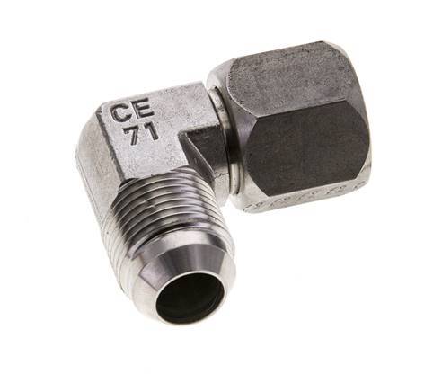 90deg JIC Angled Fitting UNF 7/8''-14 Male x Female Stainless Steel 210bar (2950.5psi)