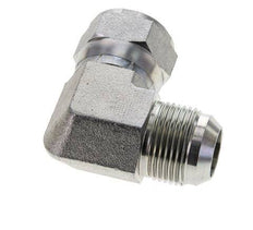 90deg JIC Angled Fitting UN 1-3/16''-12 Male x Female Steel 170bar (2388.5psi)