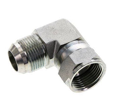 90deg JIC Angled Fitting UN 1-3/16''-12 Male x Female Steel 170bar (2388.5psi)