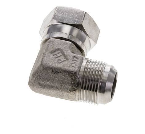 Racor acodado JIC 90deg UN 1-5/16''-12 Macho x Hembra Acero inoxidable 170bar (2388.5psi)