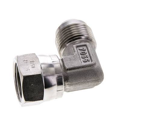 Racor acodado JIC 90deg UN 1-1/16''-12 Macho x Hembra Acero inoxidable 210bar (2950.5psi)