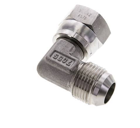 Racor acodado JIC 90deg UN 1-1/16''-12 Macho x Hembra Acero inoxidable 210bar (2950.5psi)