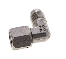 Racor acodado 90deg JIC UNF 9/16''-18 Macho x Hembra Acero inoxidable 275bar (3863.75psi)