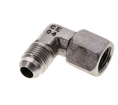 Racor acodado 90deg JIC UNF 9/16''-18 Macho x Hembra Acero inoxidable 275bar (3863.75psi)