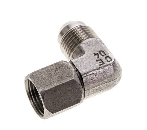 Racor acodado 90deg JIC UNF 3/4''-16 Macho x Hembra Acero inoxidable 275bar (3863.75psi)