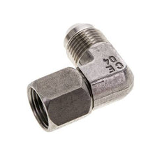 Racor acodado 90deg JIC UNF 3/4''-16 Macho x Hembra Acero inoxidable 275bar (3863.75psi)