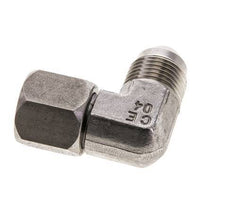 Racor acodado 90deg JIC UNF 3/4''-16 Macho x Hembra Acero inoxidable 275bar (3863.75psi)