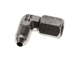 90deg JIC Angled Fitting UNF 7/16''-20 Male x Female Stainless Steel 310bar (4355.5psi)