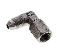 90deg JIC Angled Fitting UNF 7/16''-20 Male x Female Stainless Steel 310bar (4355.5psi)
