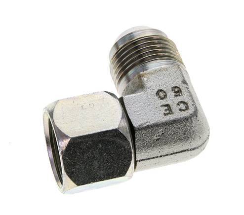 90deg JIC Angled Fitting UN 1-1/16''-12 Male x Female Steel 210bar (2950.5psi)