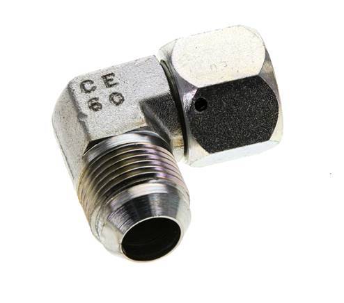 Racor acodado JIC 90deg UN 1-1/16''-12 Macho x Hembra Acero 210bar (2950.5psi)