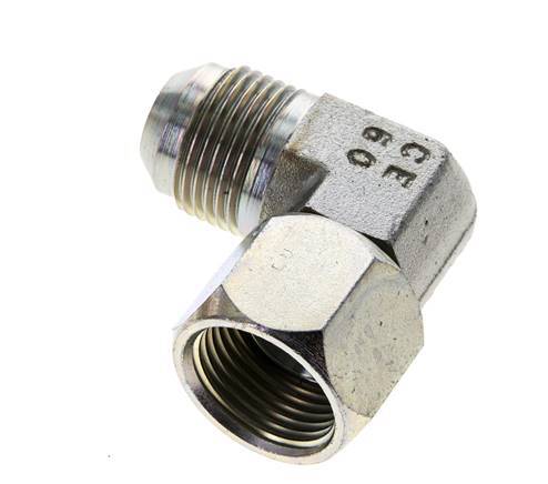 Racor acodado JIC 90deg UN 1-1/16''-12 Macho x Hembra Acero 210bar (2950.5psi)