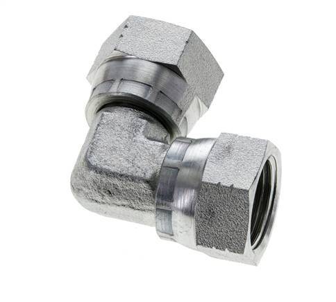 90deg JIC Angled Fitting UNF 7/8''-14 Steel 210bar (2950.5psi)