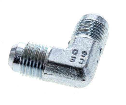 90deg JIC Angled Fitting UNF 9/16''-18 Male Steel 350bar (4917.5psi)