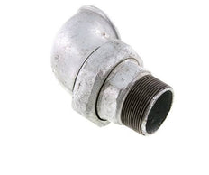 Conector acodado de 90 grados 2'' macho R x hembra Rp hierro fundido junta cónica 25bar (351.25psi)