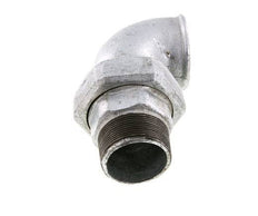 Conector acodado de 90 grados 2'' macho R x hembra Rp hierro fundido junta cónica 25bar (351.25psi)