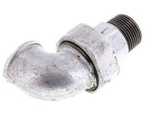 Conector acodado de 90 grados 1'' macho R x hembra Rp hierro fundido junta cónica 25bar (351.25psi)