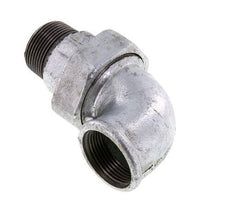 Conector acodado de 90 grados 1 1/4'' macho R x hembra Rp hierro fundido junta cónica 25bar (351.25psi)