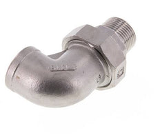 90deg Angled Connector 1'' Male R x Female Rp Stainless Steel Conical Seal 16bar (224.8psi)