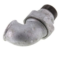 Conector acodado de 90 grados 1 1/2'' macho R x hembra Rp hierro fundido junta cónica 25bar (351.25psi)