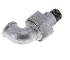 Conector acodado de 90 grados 3/8'' macho R x hembra Rp hierro fundido junta cónica 25bar (351.25psi)