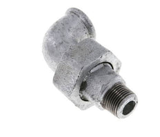 Conector acodado de 90 grados 3/8'' macho R x hembra Rp hierro fundido junta cónica 25bar (351.25psi)