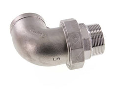 90deg Angled Connector 1 1/2'' Male R x Female Rp Stainless Steel Conical Seal 16bar (224.8psi)