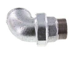 Racor de unión acodado 90deg 2'' macho R x hembra Rp hierro fundido junta plana centellen 25bar (351.25psi)