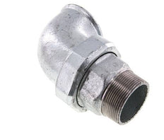 Racor de unión acodado 90deg 2'' macho R x hembra Rp hierro fundido junta plana centellen 25bar (351.25psi)