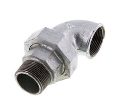 Racor de unión acodado 90deg 1 1/4'' Macho R x Hembra Rp Hierro Fundido Junta Plana Centellen 25bar (351.25psi)