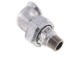 90deg Angled Union Connector 1/2'' Male R x Female Rp Cast Iron Flat Seal Centellen 25bar (351.25psi)