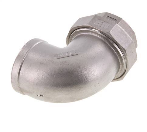 90deg Union Connector Rp2'' Female Stainless Steel Conical Seal 16bar (224.8psi)