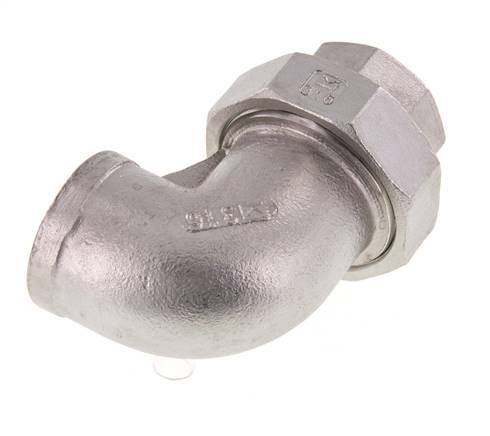 90deg Union Connector Rp1'' Female Stainless Steel Conical Seal 16bar (224.8psi)