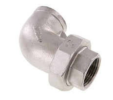 90deg Union Connector Rp1'' Female Stainless Steel Conical Seal 16bar (224.8psi)