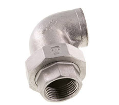 90deg Union Connector Rp1'' Female Stainless Steel Conical Seal 16bar (224.8psi)