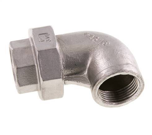 90deg Union Connector Rp1'' Female Stainless Steel Conical Seal 16bar (224.8psi)