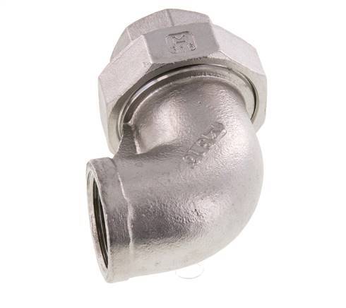 90deg Union Connector Rp1'' Female Stainless Steel Conical Seal 16bar (224.8psi)