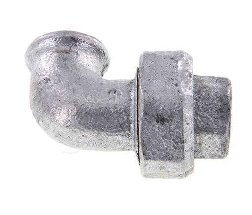 90deg Union Connector Rp1/2'' Female Cast Iron Conical Seal 25bar (351.25psi)