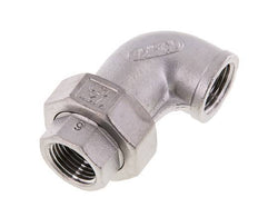 90deg Union Connector Rp1/2'' Female Stainless Steel Conical Seal 16bar (224.8psi)