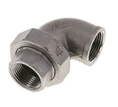 90deg Angled Union Connector Rp3/4'' Female Stainless Steel Flat Seal PTFE 16bar (224.8psi)