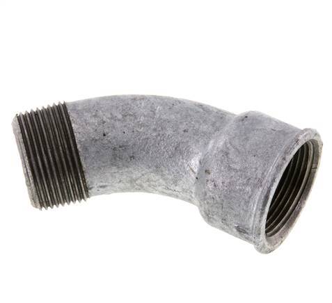 Racor codo 45deg R1 1/4'' Macho x Rp1 1/4'' Hembra Hierro fundido 25bar (351.25psi)