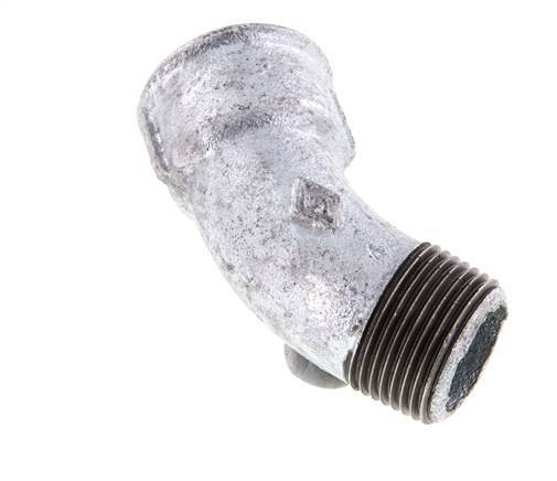 Elbow Fitting 45deg R1'' Male x Rp1'' Female Cast Iron 25bar (351.25psi)