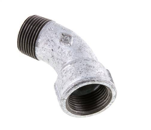 Elbow Fitting 45deg R1'' Male x Rp1'' Female Cast Iron 25bar (351.25psi)