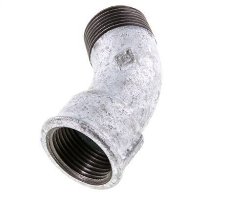 Elbow Fitting 45deg R1'' Male x Rp1'' Female Cast Iron 25bar (351.25psi)