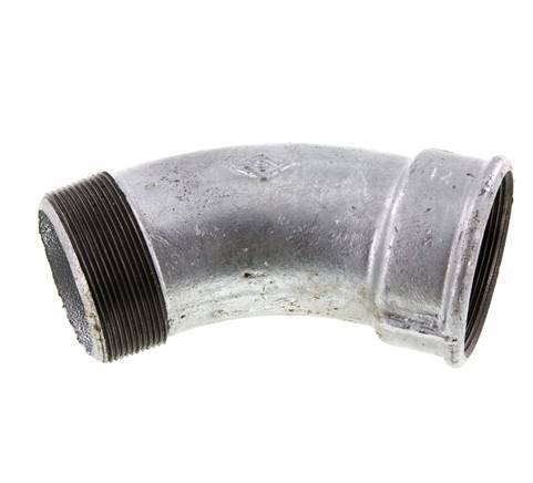 Elbow Fitting 45deg R2 1/2'' Male x Rp2 1/2'' Female Cast Iron 25bar (351.25psi)