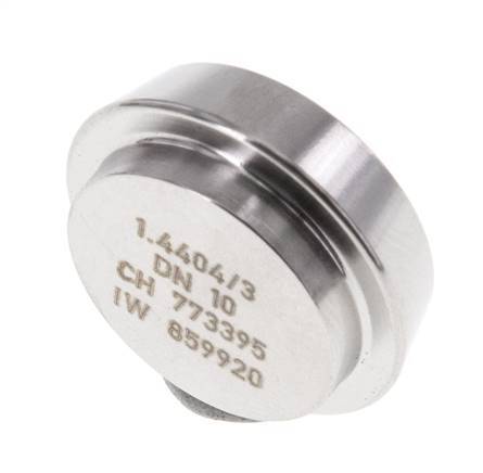 End Cap 22mm Cone Nozzle DN 10 Stainless Steel DIN 11851