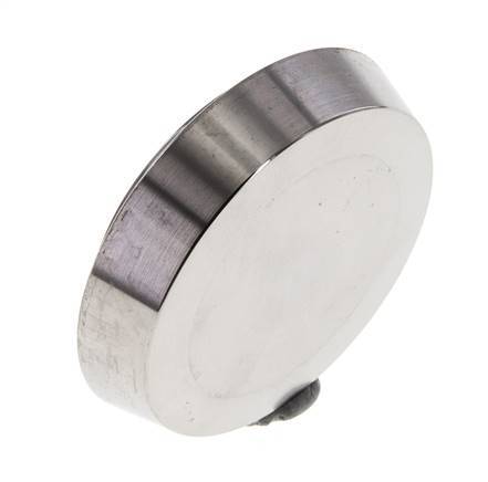 Tapa final 50mm Boquilla cónica DN 32 Acero inoxidable DIN 11851